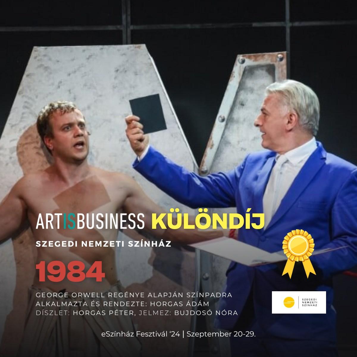Három díjat is besöpört az eSzínházi Fesztiválon a Szegedi Nemzeti Színház 1984 című előadása 2 Három díjat is besöpört az eSzínházi Fesztiválon a Szegedi Nemzeti Színház 1984 című előadása 2