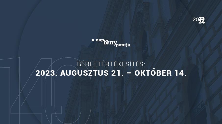 Kezdődik a bérletértékesítés! hír képe Kezdődik a bérletértékesítés! hír képe