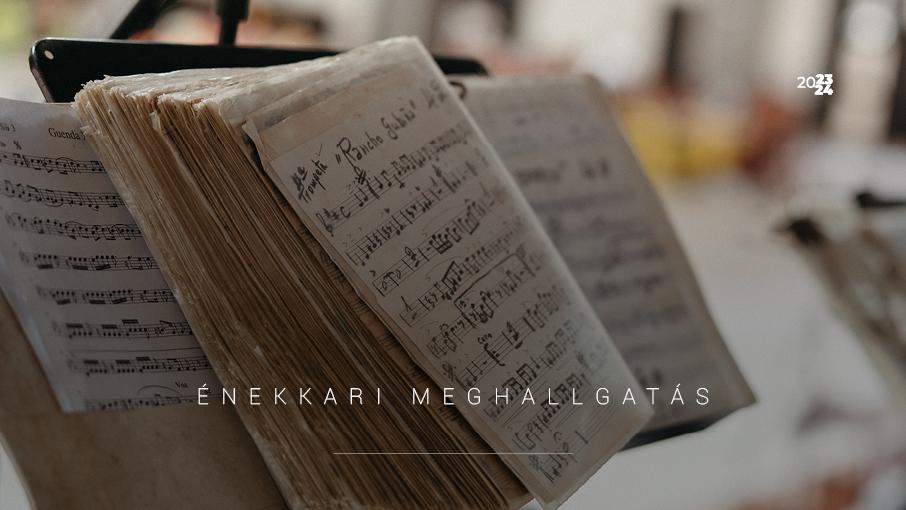 Próbaéneklés énekkari énekművész státuszra hír képe Próbaéneklés énekkari énekművész státuszra hír képe