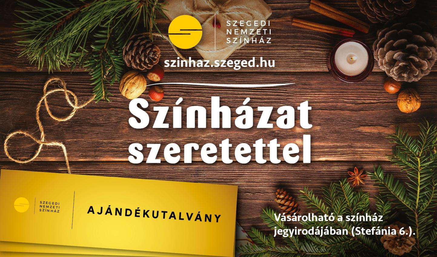 Színházat szeretettel - ajándékutalvány karácsonyra! hír képe Színházat szeretettel - ajándékutalvány karácsonyra! hír képe